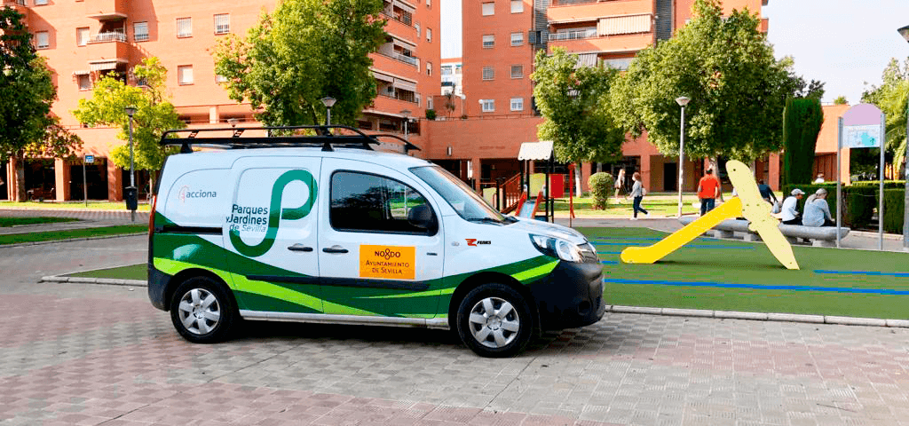 Furgón eléctrico en Sevilla