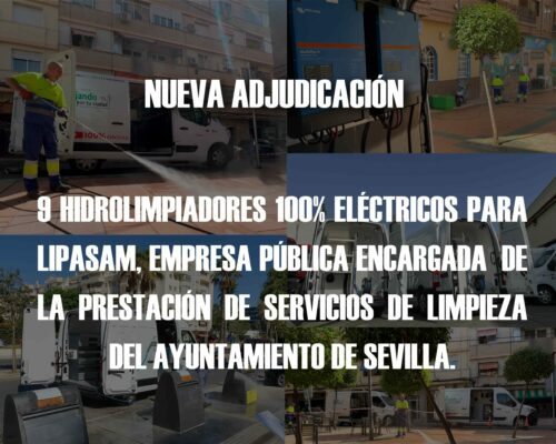Hemos sido adjudicatarios de 9 hidrolimpiadores eléctricos Hemos sido adjudicatarios de 9 hidrolimpiadores eléctricos