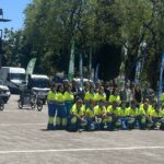 hidrolimpiador a toma de fuerza y tres triciclos eléctricos de limpieza viaria se encuentran a pleno rendimiento en la localidad sevillana de Camas